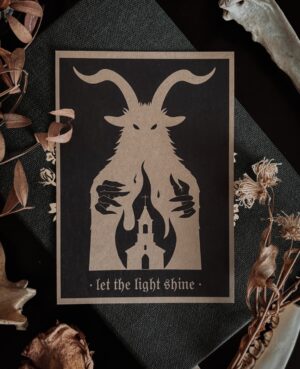 Postkarte "let the light shine"
